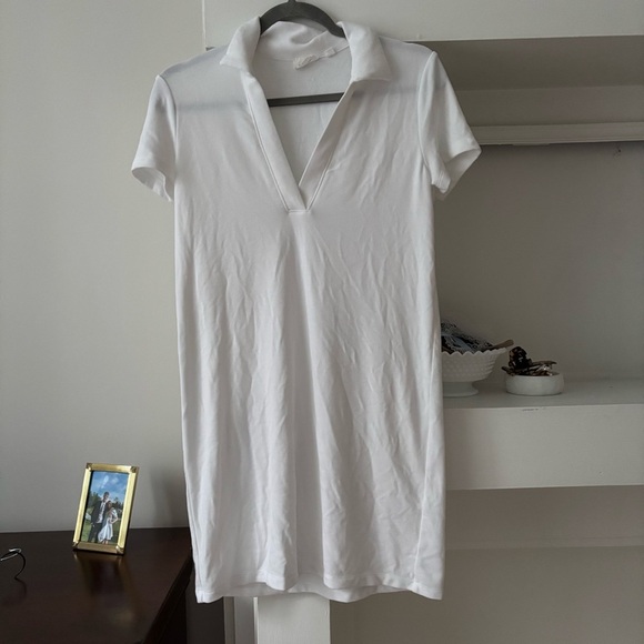 Aritzia Wilfred Free White Lounge Polo Dress - Picture 3 of 5